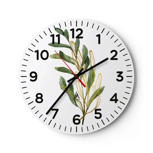 Wanduhr - Glasuhr - Alles was gut ist - 40x40 cm