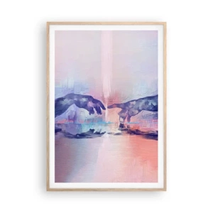 Poster in einem Rahmen aus heller Eiche - Göttlicher Funke des Lebens - 70x100 cm