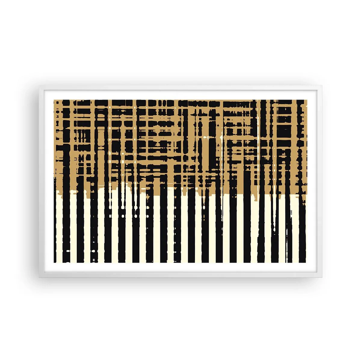 Poster in einem weißen Rahmen - Architektonische Abstraktion - 91x61 cm