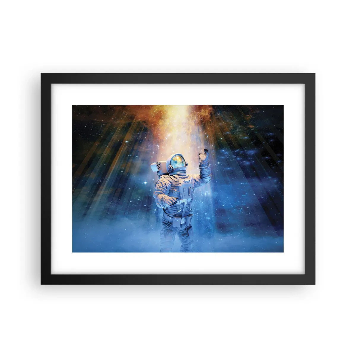 Poster in einem schwarzem Rahmen - Endlich am Ende - 40x30 cm