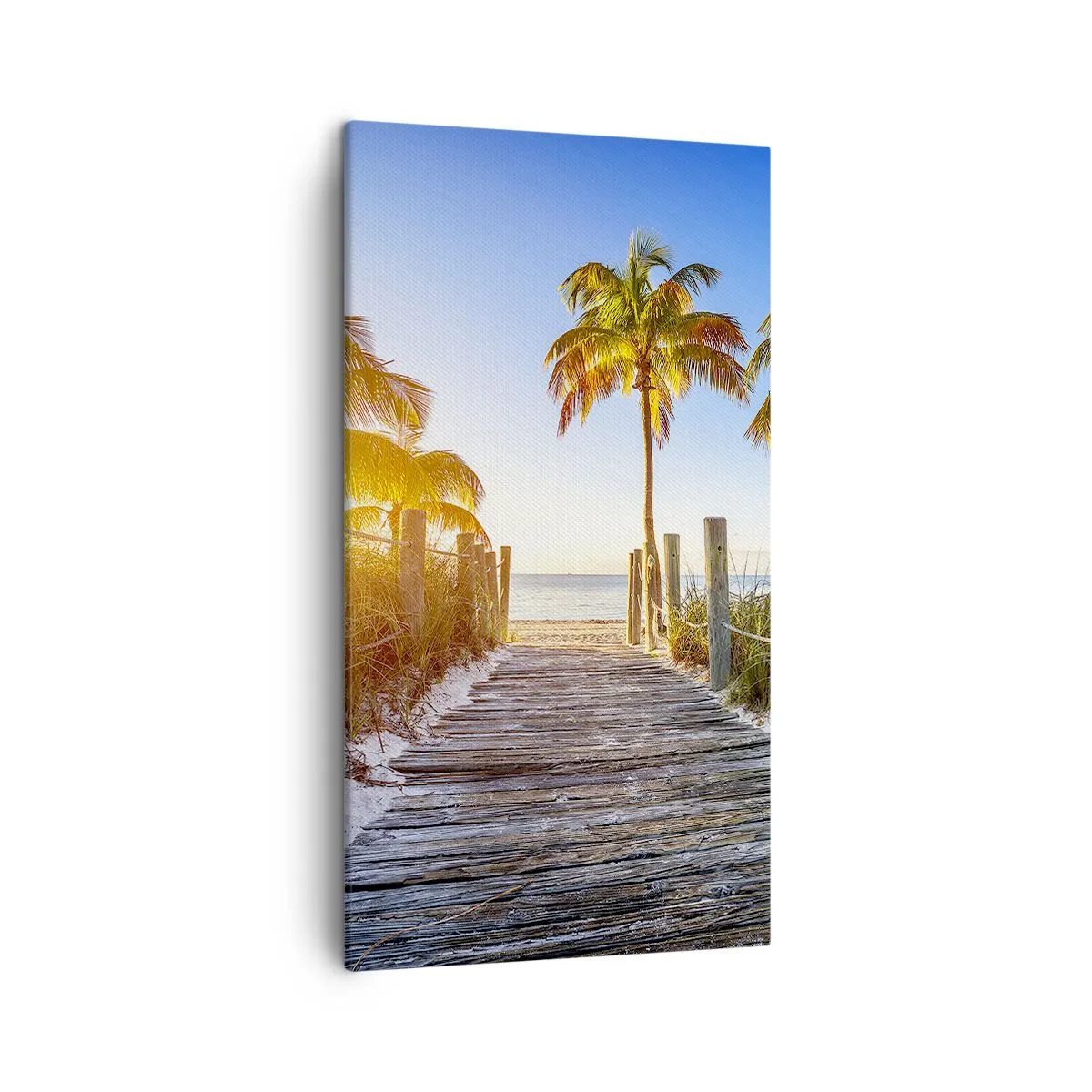 Bild auf Leinwand - Leinwandbild - Direkt ins Paradies - 45x80 cm