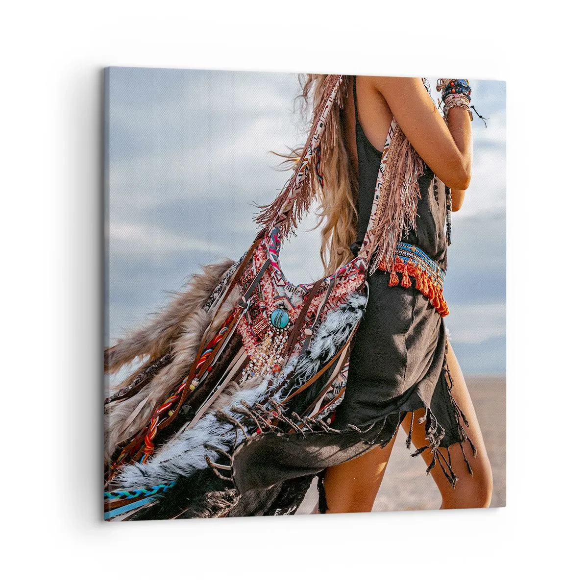 Bild auf Leinwand - Leinwandbild - Das Mädchen des Schamanen - 50x50 cm