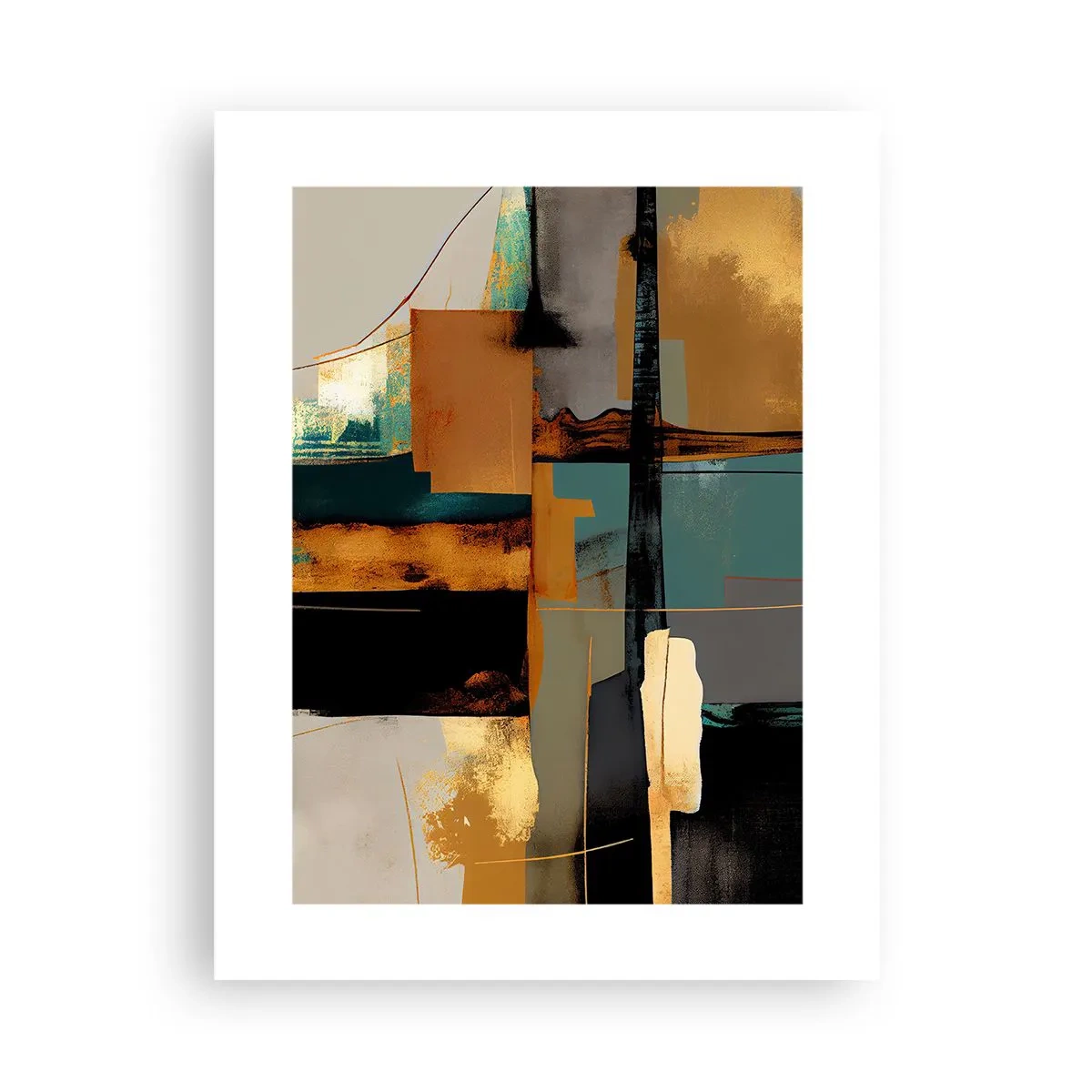 Poster - Abstraktion – Licht und Schatten - 30x40 cm
