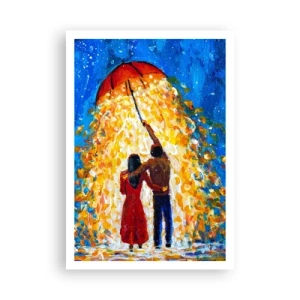 Poster - Zauber eines Regenabends? - 70x100 cm