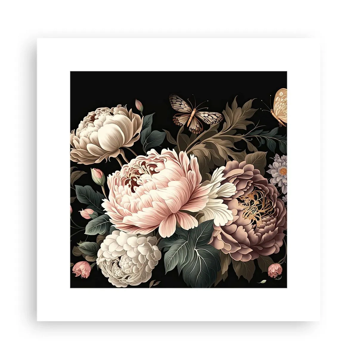 Poster - Im Barockstil - 30x30 cm