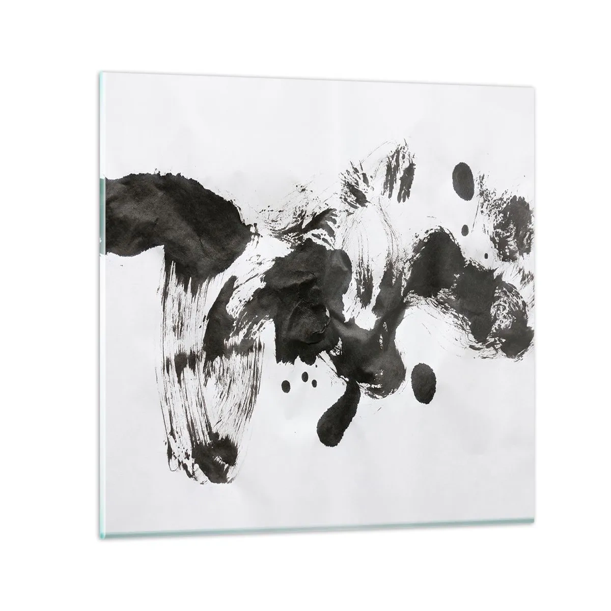 Glasbild - Bild auf glas - Obwohl das Wahnsinn ist, steckt darin eine Methode? - 70x70 cm