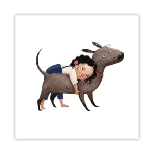 Poster - Beste Freunde - 30x30 cm