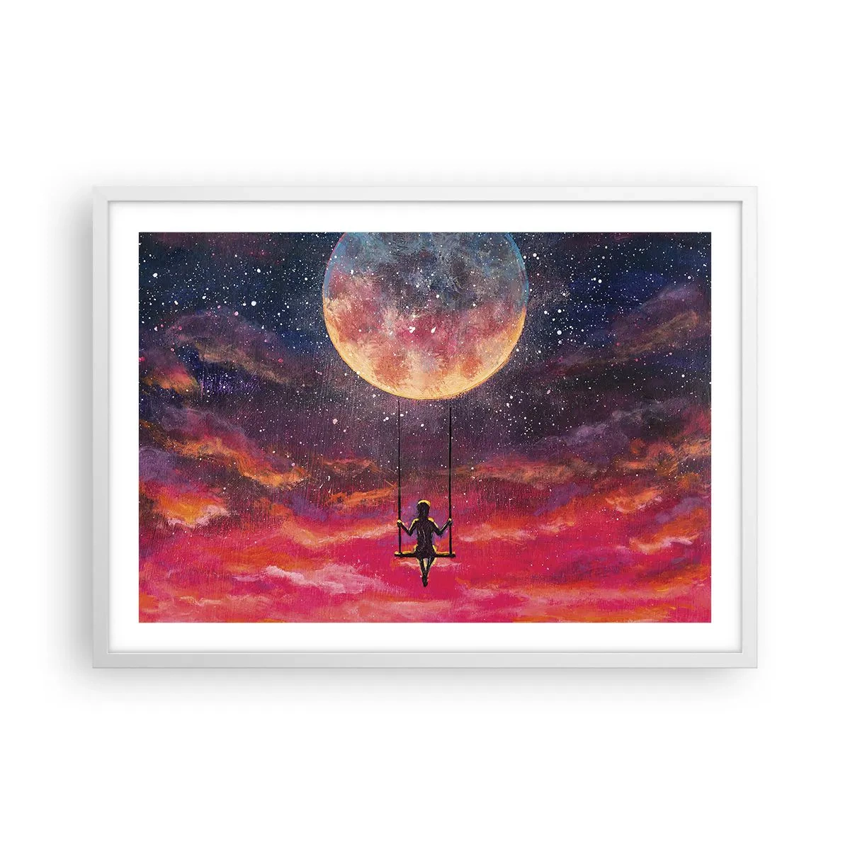 Poster in einem weißen Rahmen - Traum - 70x50 cm