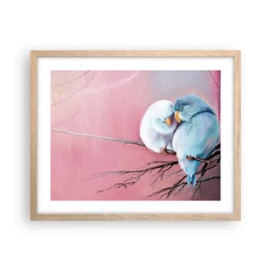 Poster in einem Rahmen aus heller Eiche - Was kann ich hier hinzufügen? ... - 50x40 cm