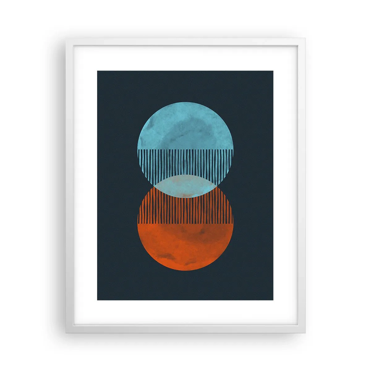 Poster in einem weißen Rahmen - Astronomische Fantasie - 40x50 cm