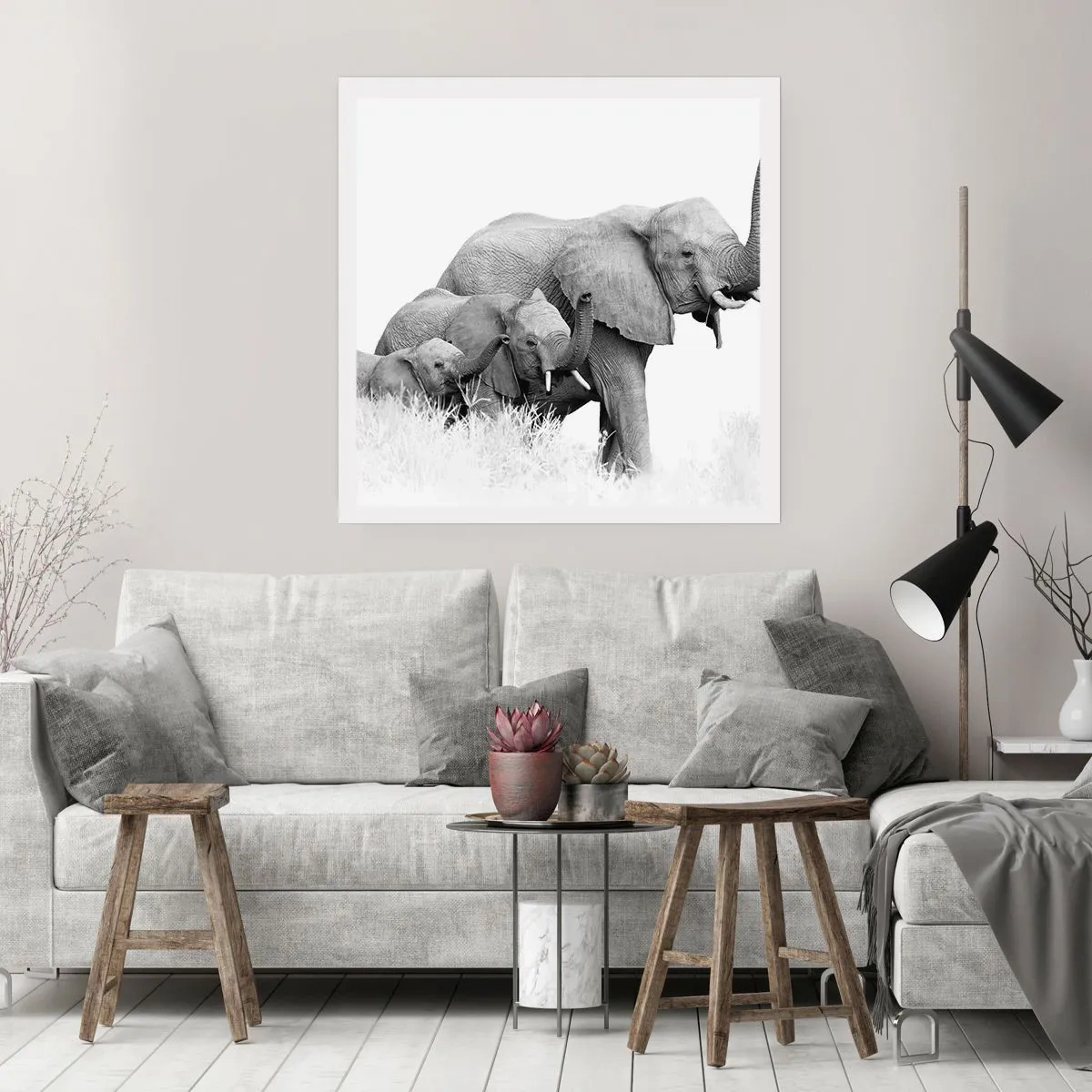 Poster - Eins zwei drei - 40x40 cm