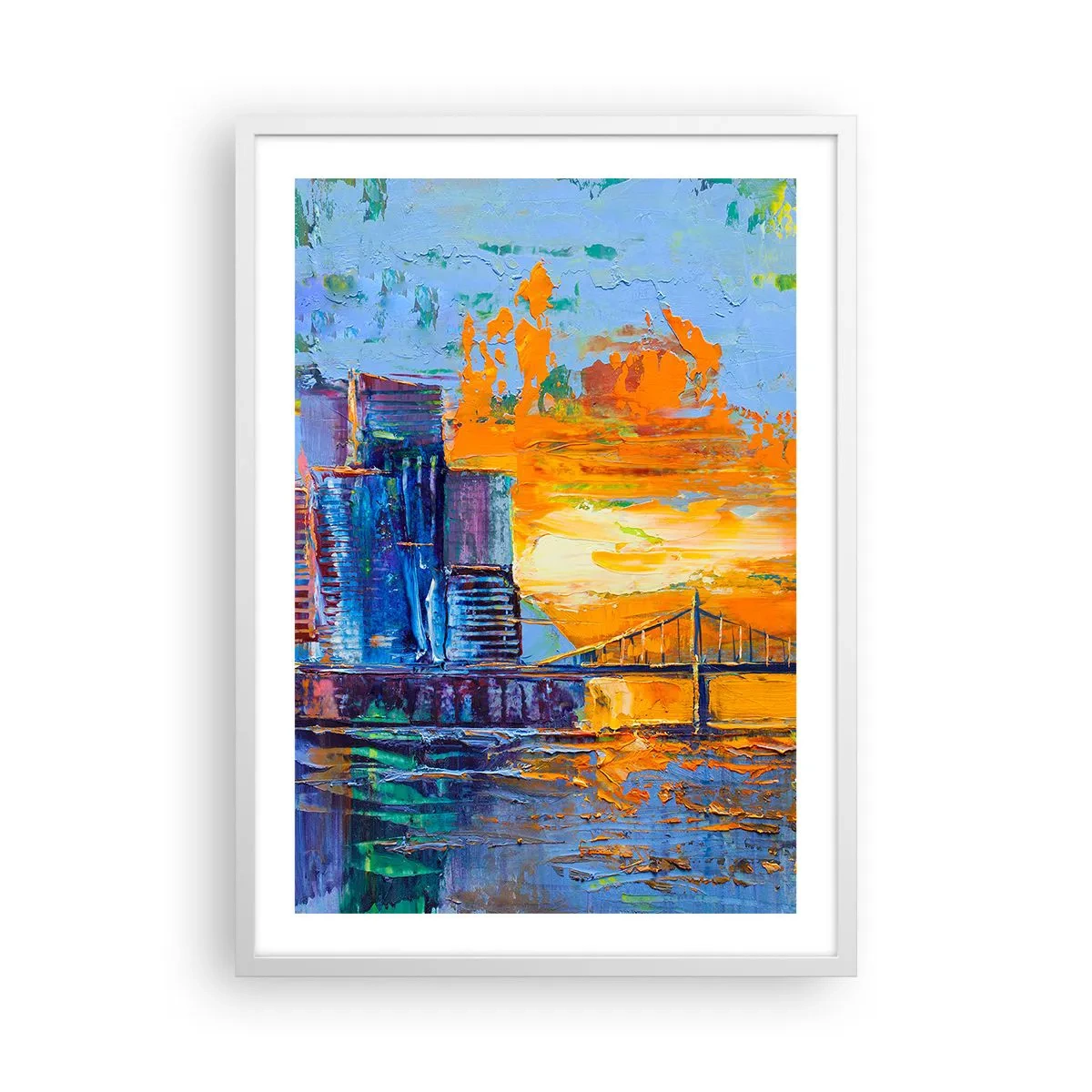 Poster in einem weißen Rahmen - Kultur und Natur - 50x70 cm