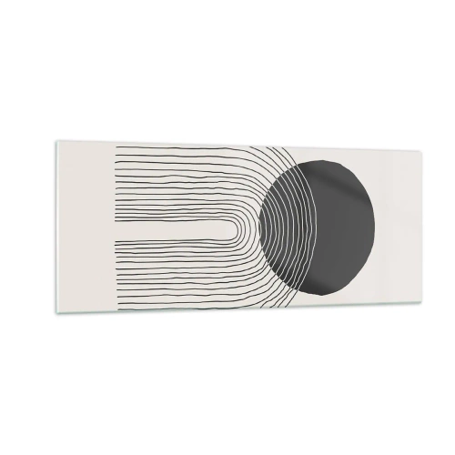 Glasbild - Bild auf glas - Zittern und Vertrauen - 100x40 cm