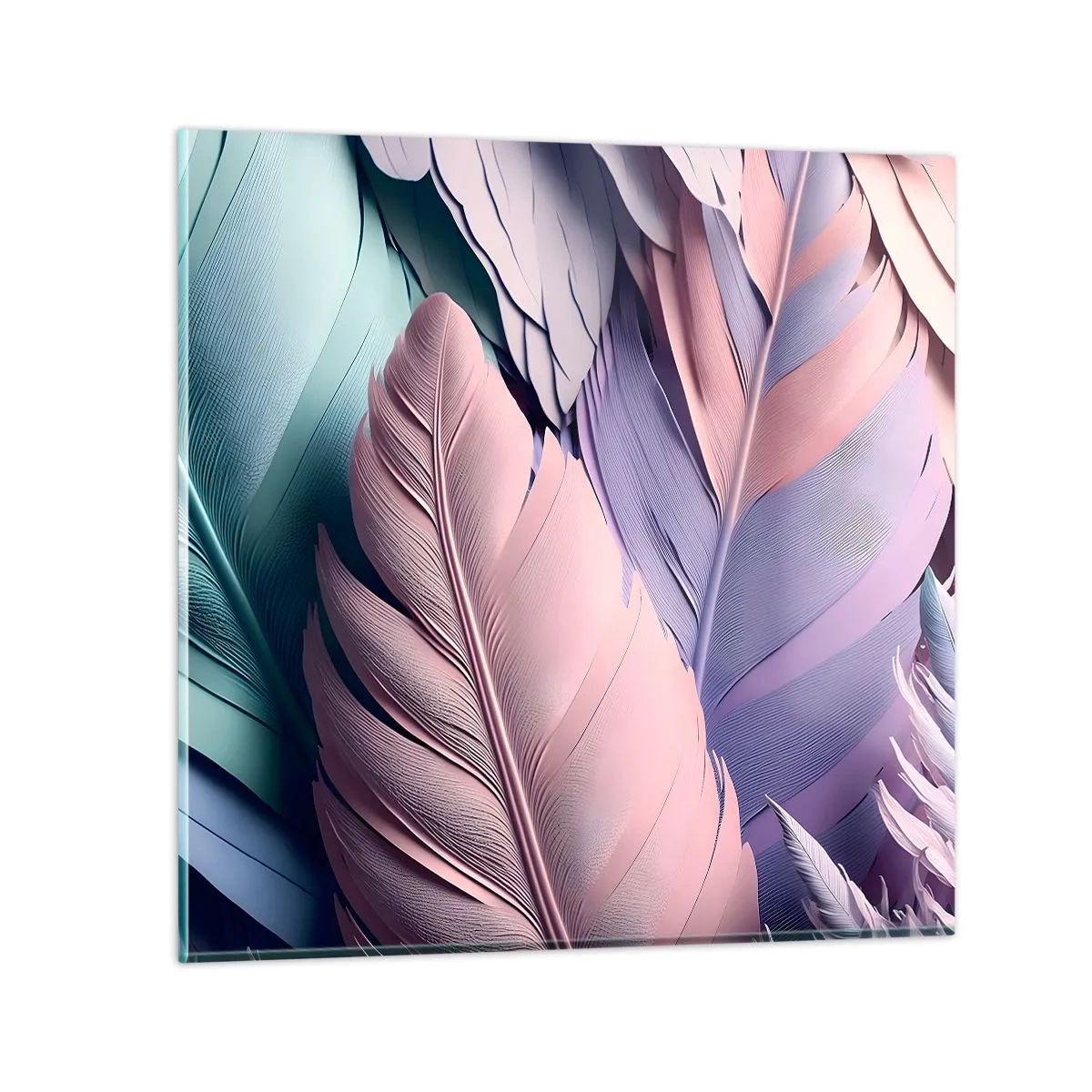 Glasbild - Bild auf glas - Vogel-Chic - 40x40 cm