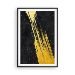 Poster in einem schwarzem Rahmen - Sprung in den Hyperraum - 61x91 cm
