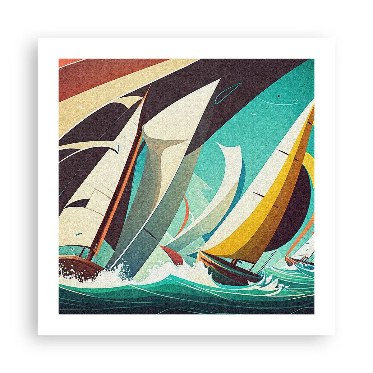 Poster - Viel Glück mit den Elementen - 50x50 cm