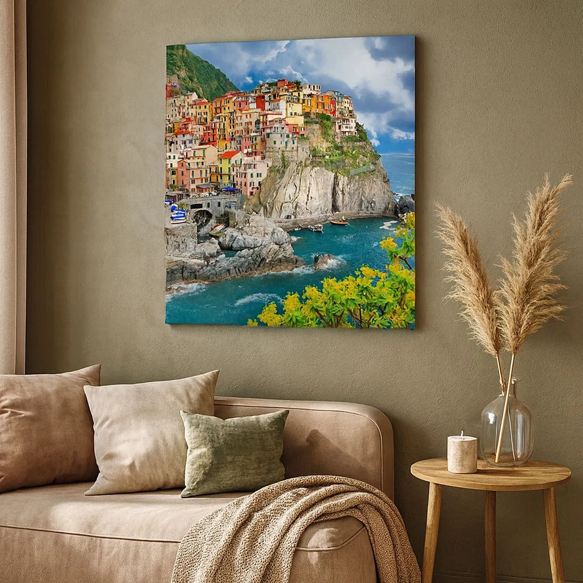 Bild auf Leinwand - Leinwandbild - Eine Gruppe umarmt die Felsen - 30x30 cm