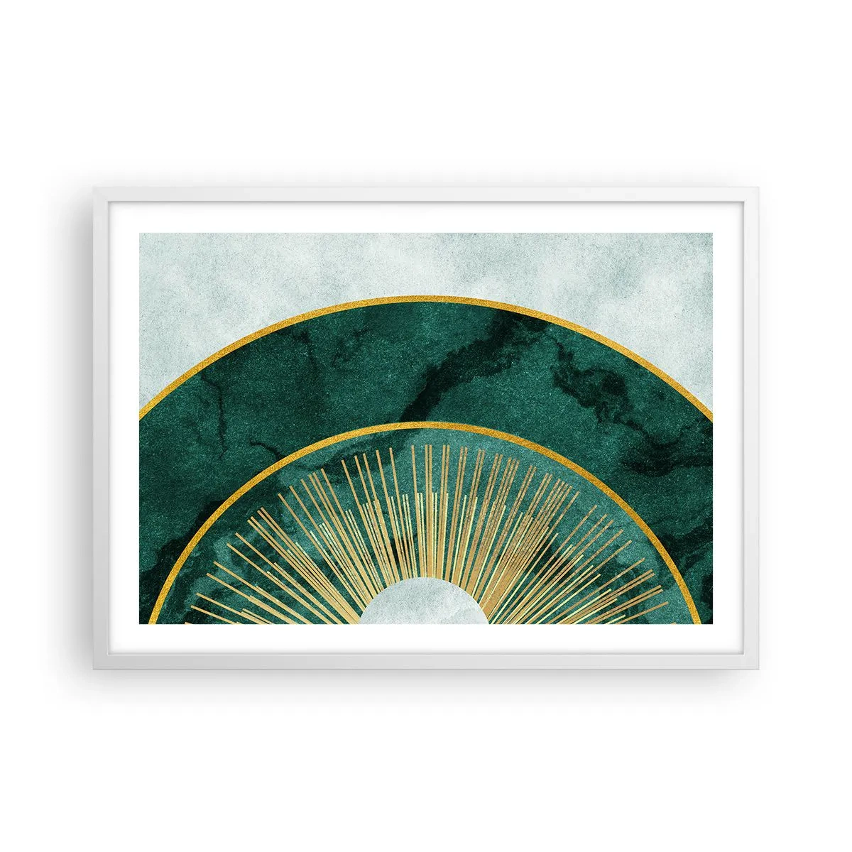 Poster in einem weißen Rahmen - Anderes Sonnensystem - 70x50 cm