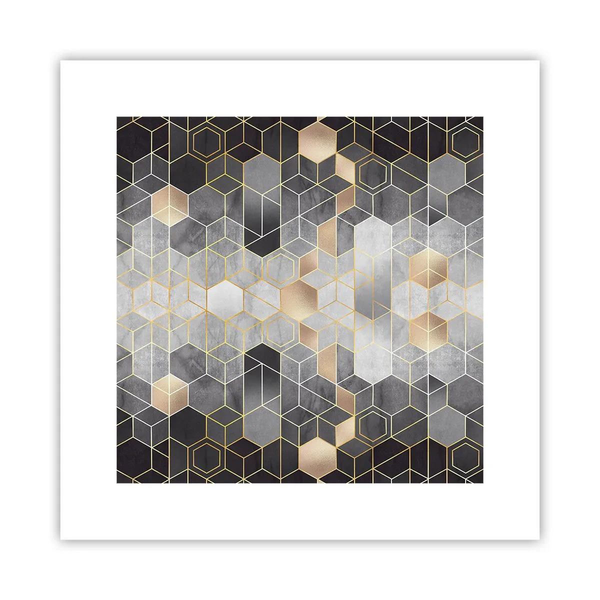 Poster - Diamant-Komposition - 30x30 cm