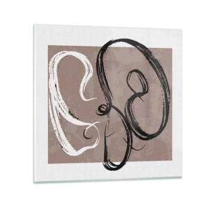Glasbild - Bild auf glas - Komposition – die Suche nach Fülle - 60x60 cm