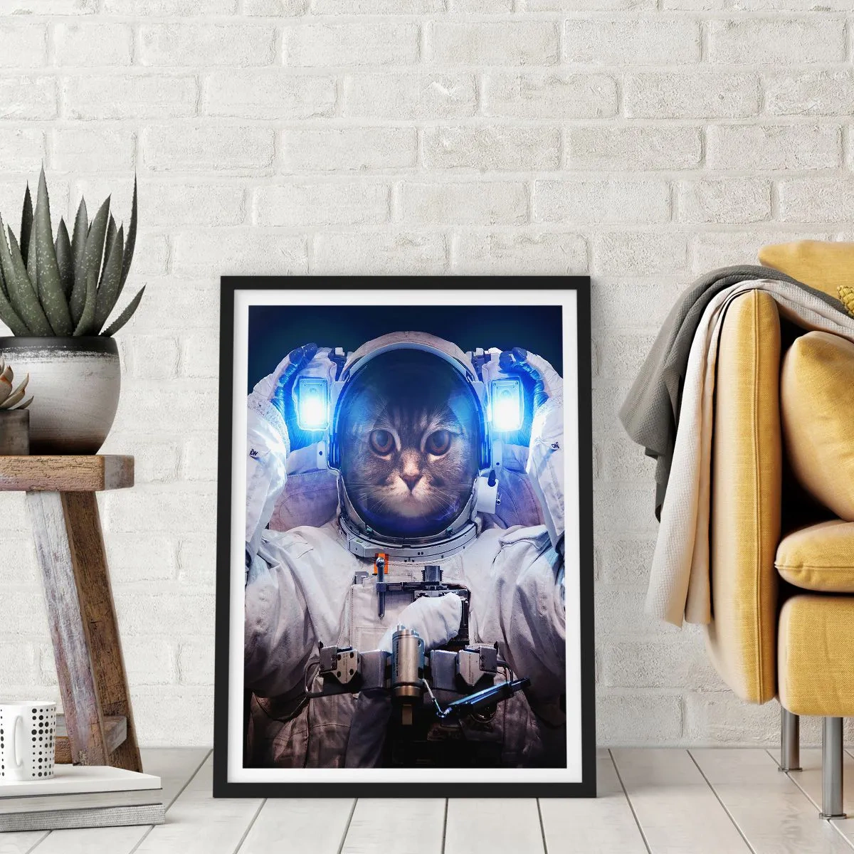 Poster in einem schwarzem Rahmen - Houston, du hast ein Problem - 30x40 cm