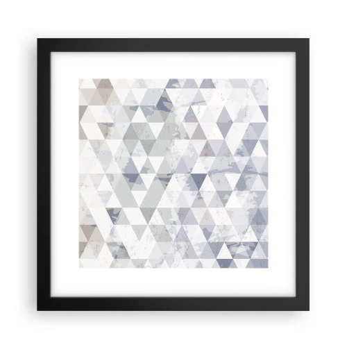Poster in einem schwarzem Rahmen - Im Rhythmus auf drei - 30x30 cm