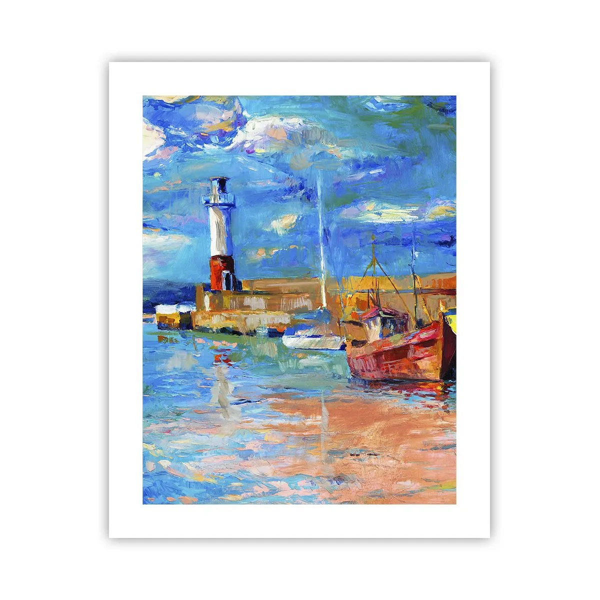 Poster - Ein Nachmittag in der Regenbogenbucht - 40x50 cm