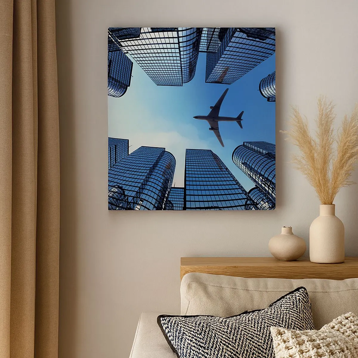 Bild auf Leinwand - Leinwandbild - Der Blick aus der Glasschlucht - 30x30 cm