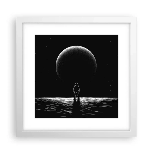 Poster in einem weißen Rahmen - Angesicht zu Angesicht - 30x30 cm