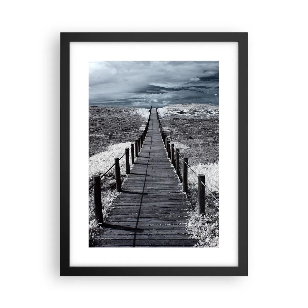 Poster in einem schwarzem Rahmen - Direkt ans Ufer - 30x40 cm
