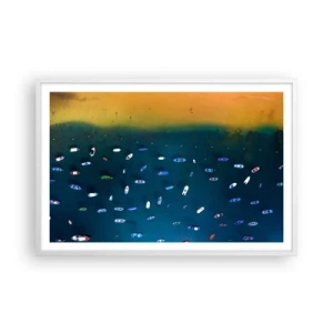 Poster in einem weißen Rahmen - Feiertagsspiel - 91x61 cm