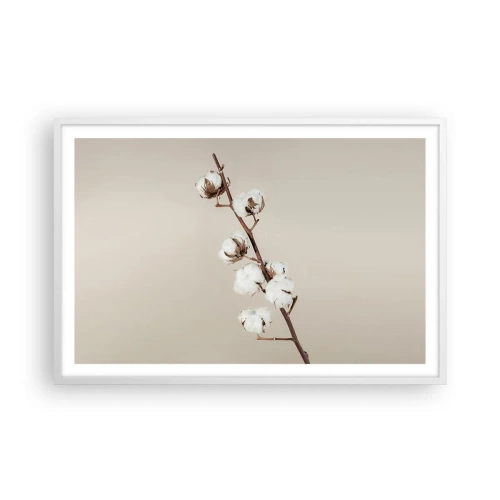 Poster in einem weißen Rahmen - An der Quelle der Weichheit - 91x61 cm