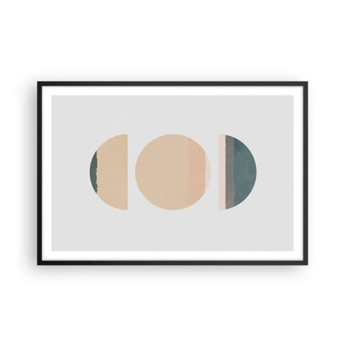 Poster in einem schwarzem Rahmen - Ein Rad hinter dem anderen… - 91x61 cm