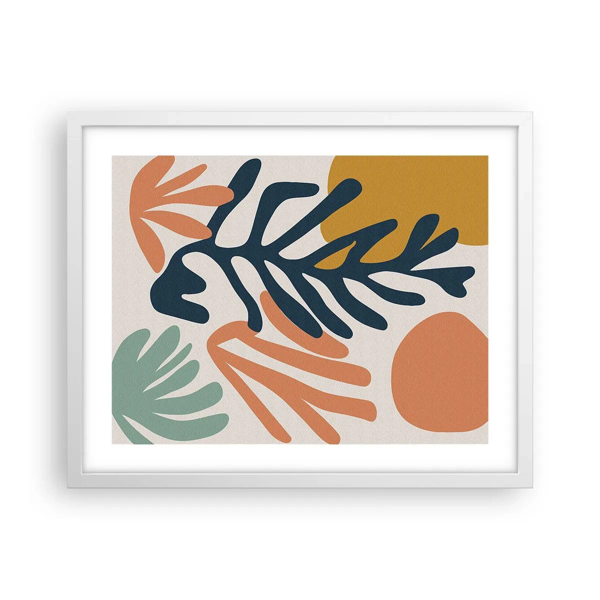 Poster in einem weißen Rahmen - Korallenmeere - 50x40 cm