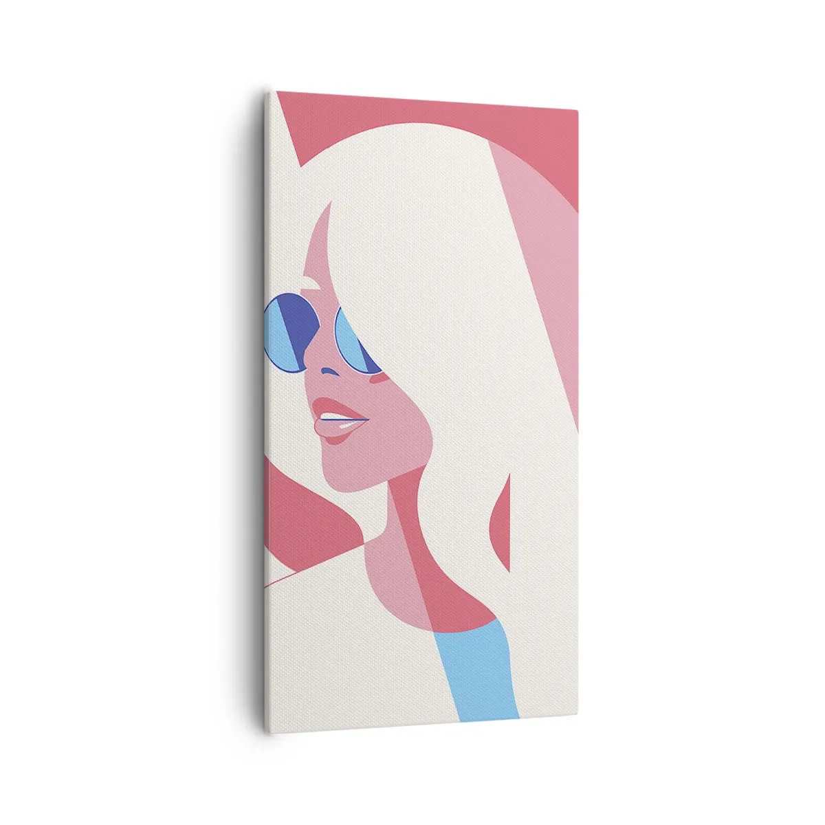 Bild auf Leinwand - Leinwandbild - Es war eine Blondine... - 55x100 cm