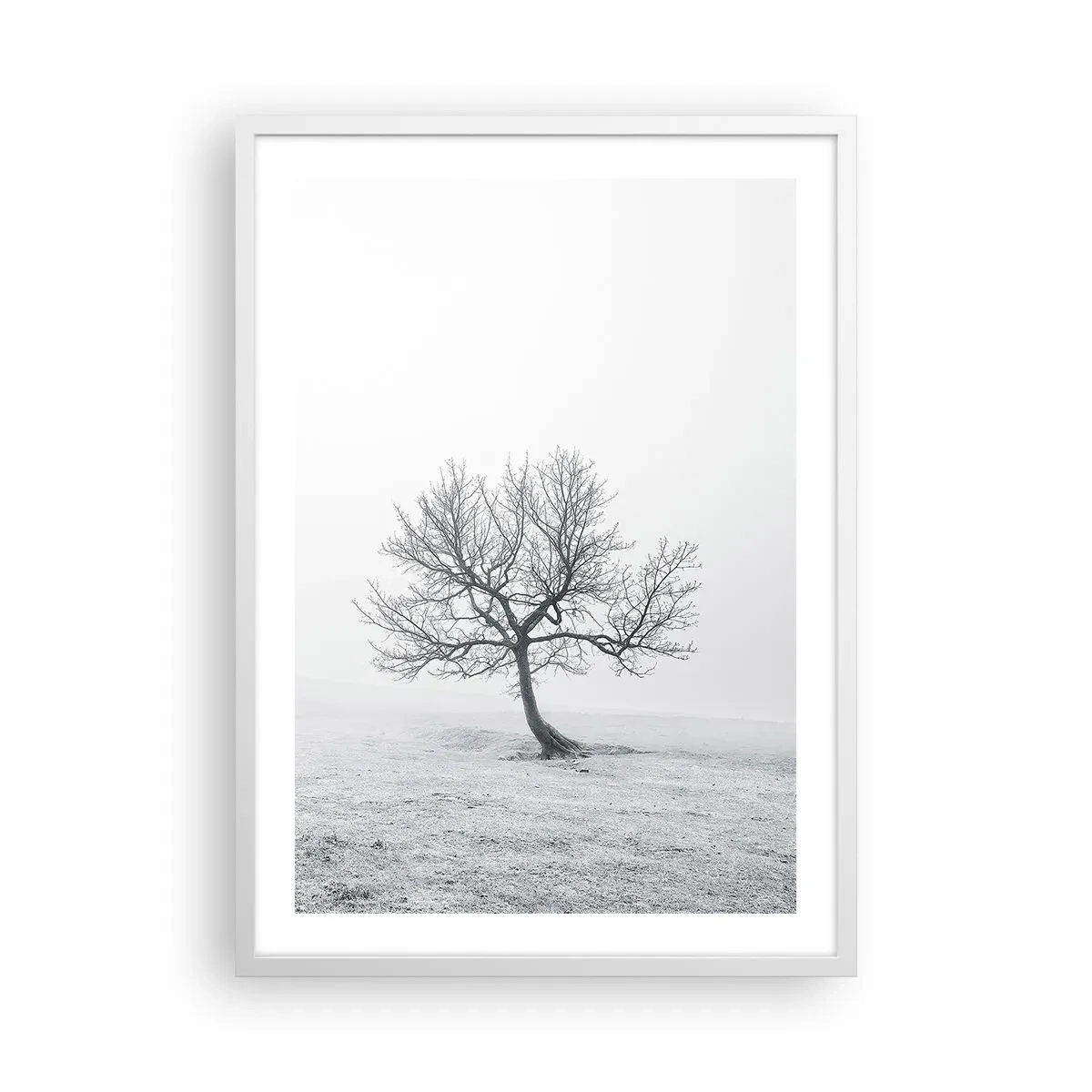 Poster in einem weißen Rahmen - Gegen das Nichts - 50x70 cm