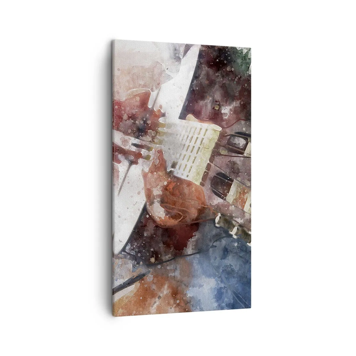 Bild auf Leinwand - Leinwandbild - Und was halten Sie davon? - 45x80 cm