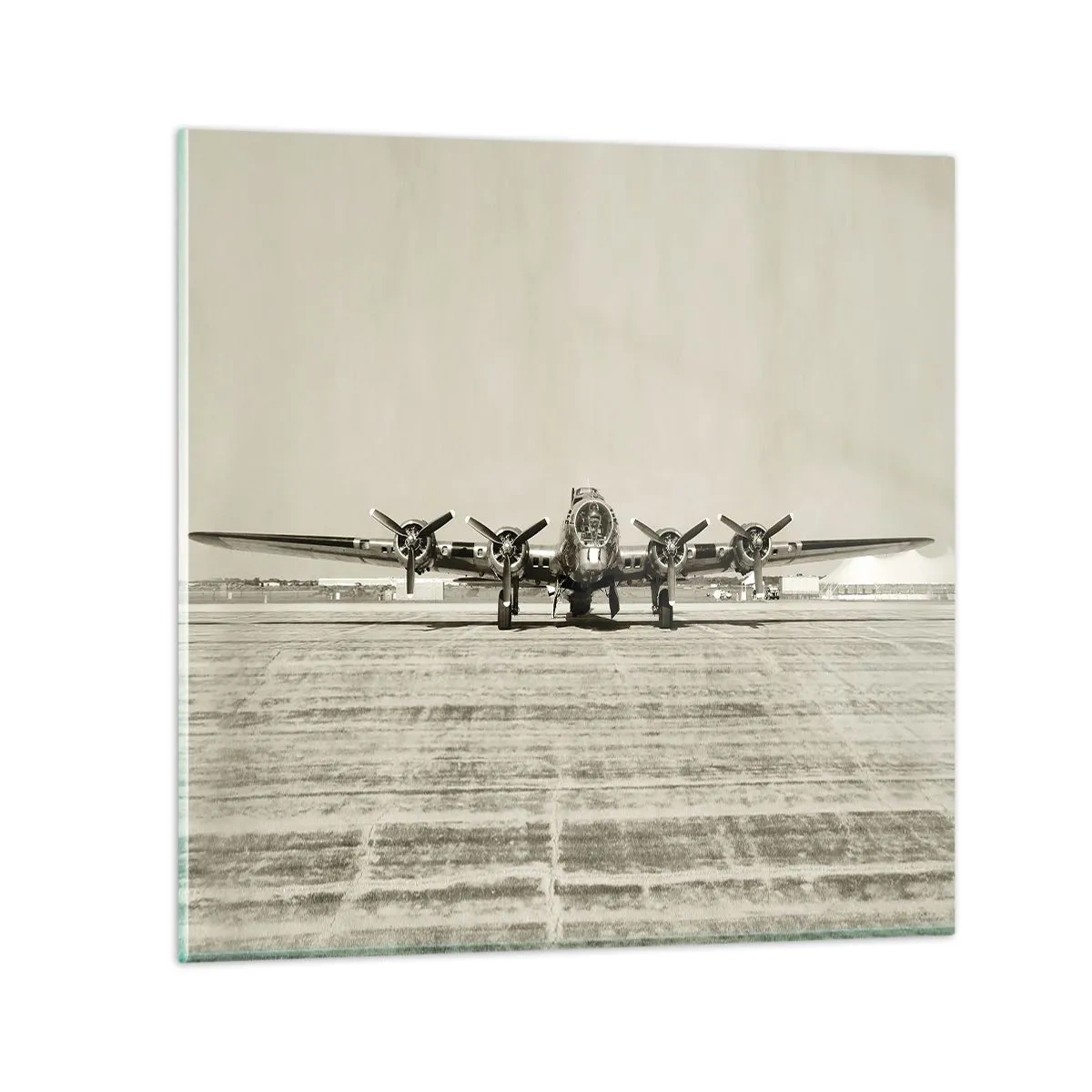 Glasbild - Bild auf glas - Wie immer bereit - 50x50 cm