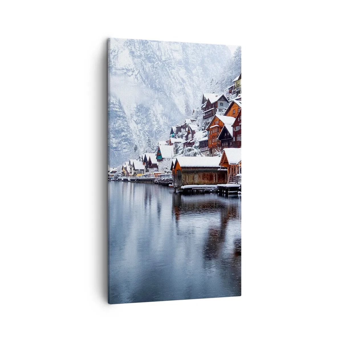 Bild auf Leinwand - Leinwandbild - In winterlicher Dekoration - 45x80 cm