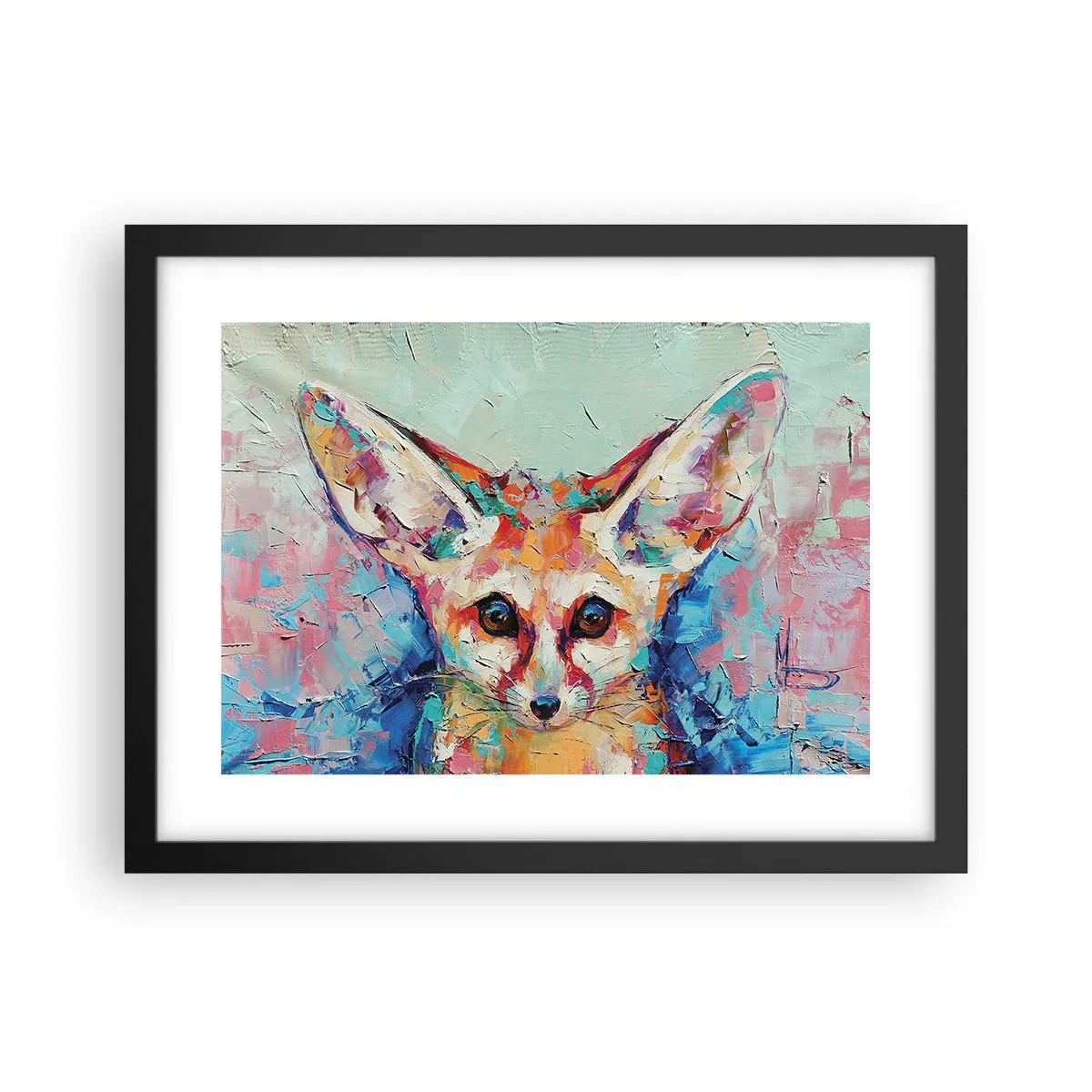 Poster in einem schwarzem Rahmen - Bist du bereit für mich? - 40x30 cm