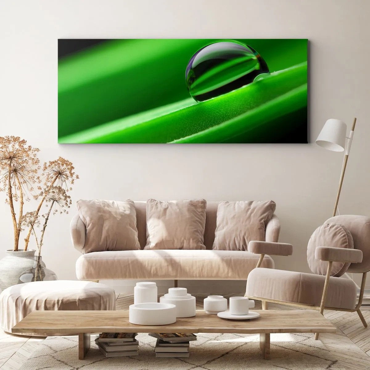 Bild auf Leinwand - Leinwandbild - Leben hautnah - 100x40 cm