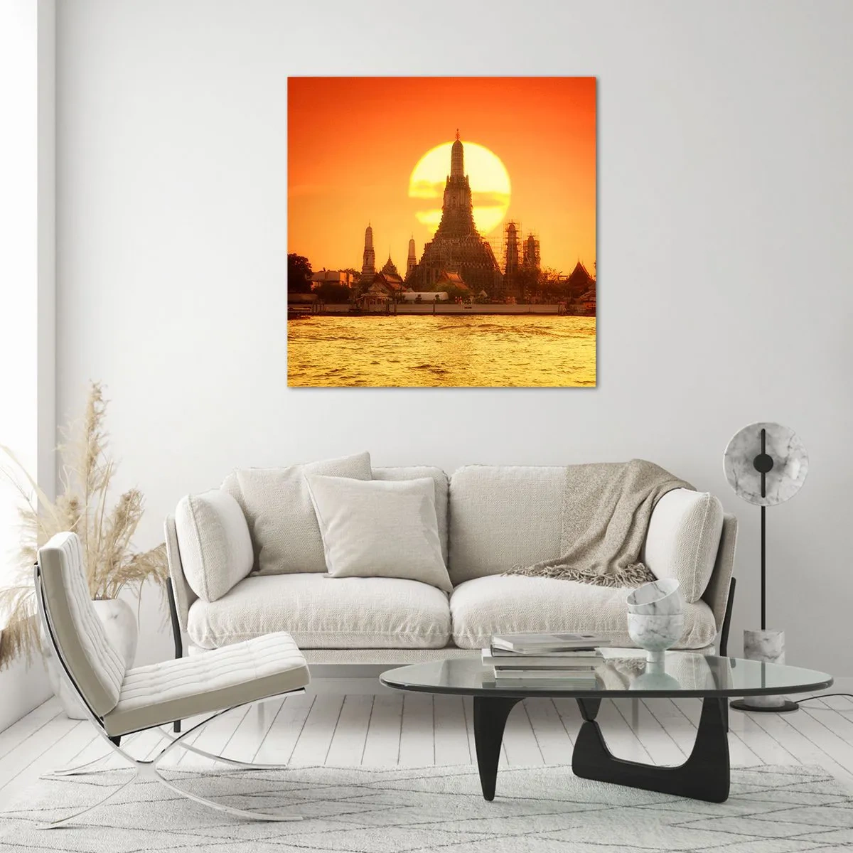 Glasbild - Bild auf glas - Der Sonne entgegen, immer der Sonne entgegen - 40x40 cm