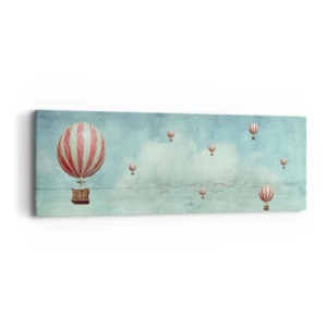 Bild auf Leinwand - Leinwandbild - Frei von der Hektik des Lebens - 90x30 cm