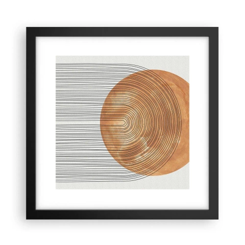 Poster in einem schwarzem Rahmen - SonnenKomposition - 30x30 cm