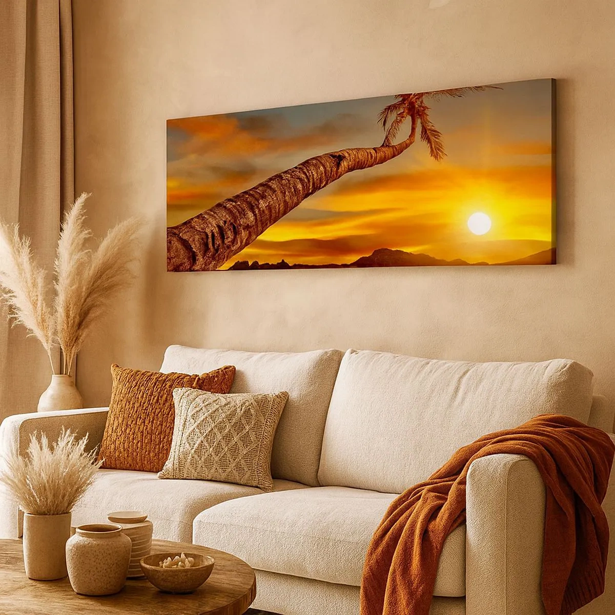 Bild auf Leinwand - Leinwandbild - Exotischer Urlaub, karibisches Abenteuer - 100x40 cm