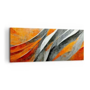 Bild auf Leinwand - Leinwandbild - Hitze und Kälte - 100x40 cm