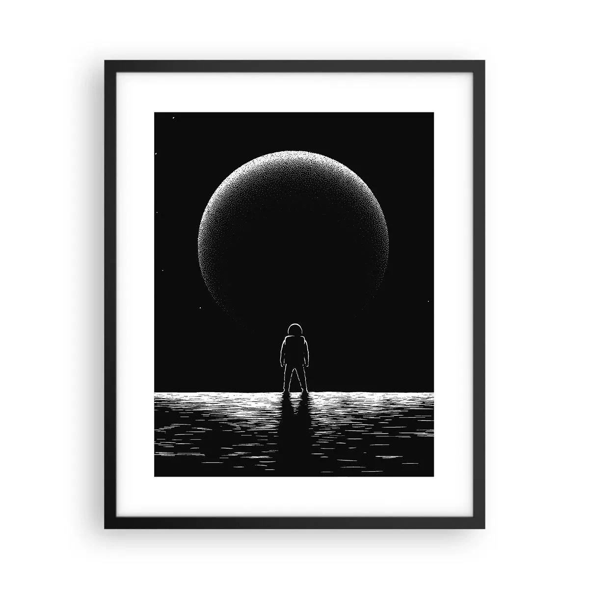 Poster in einem schwarzem Rahmen - Angesicht zu Angesicht - 40x50 cm