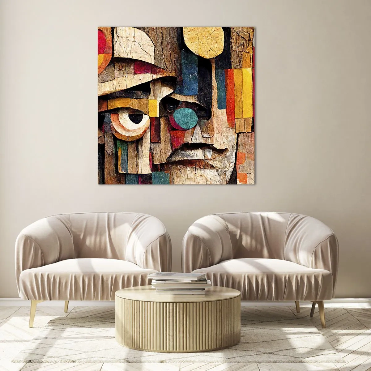 Glasbild - Bild auf glas - Ich sehe dich… - 40x40 cm