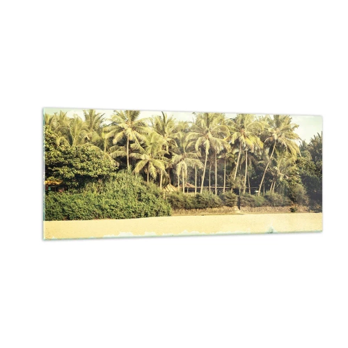 Glasbild - Bild auf glas - Wie wäre es hier? - 100x40 cm