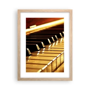 Poster in einem Rahmen aus heller Eiche - Endlose Möglichkeiten - 30x40 cm